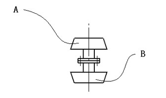 Auxiliary device for manufacturing main bearing oil feeding pipe of marine diesel machine and main bearing oil feeding pipe manufacturing method