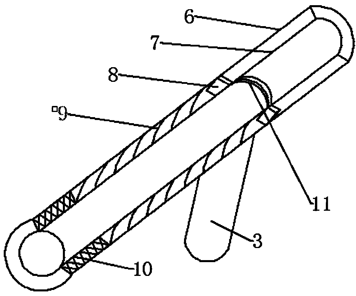 Mining overhead man-riding device capable of sliding and self-adapting