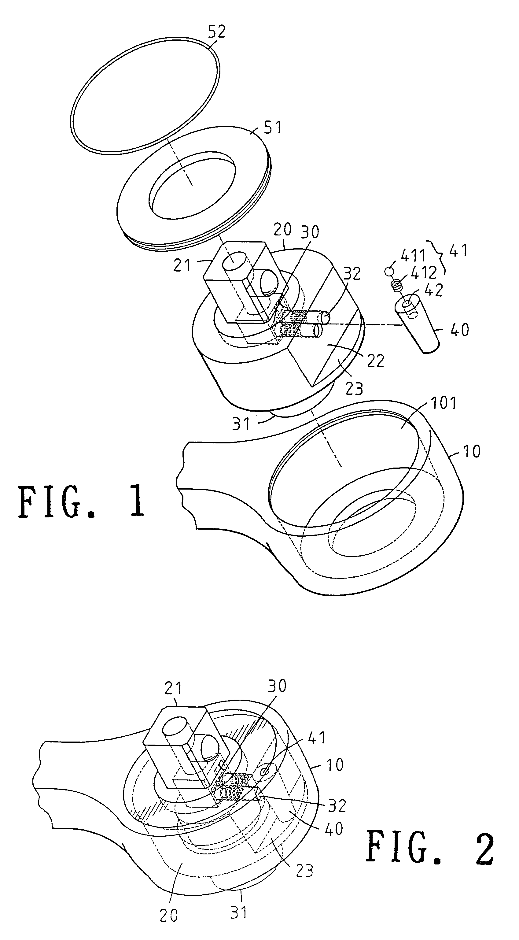 Returning assembly of spanner