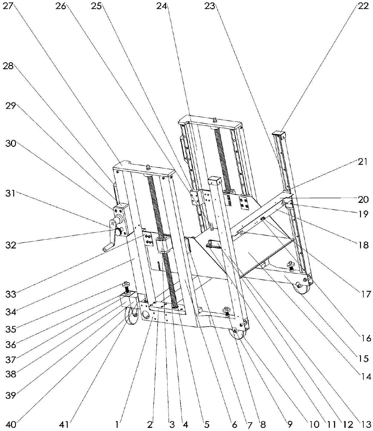 Liftable multipurpose 10kV switch and PT transfer trolley