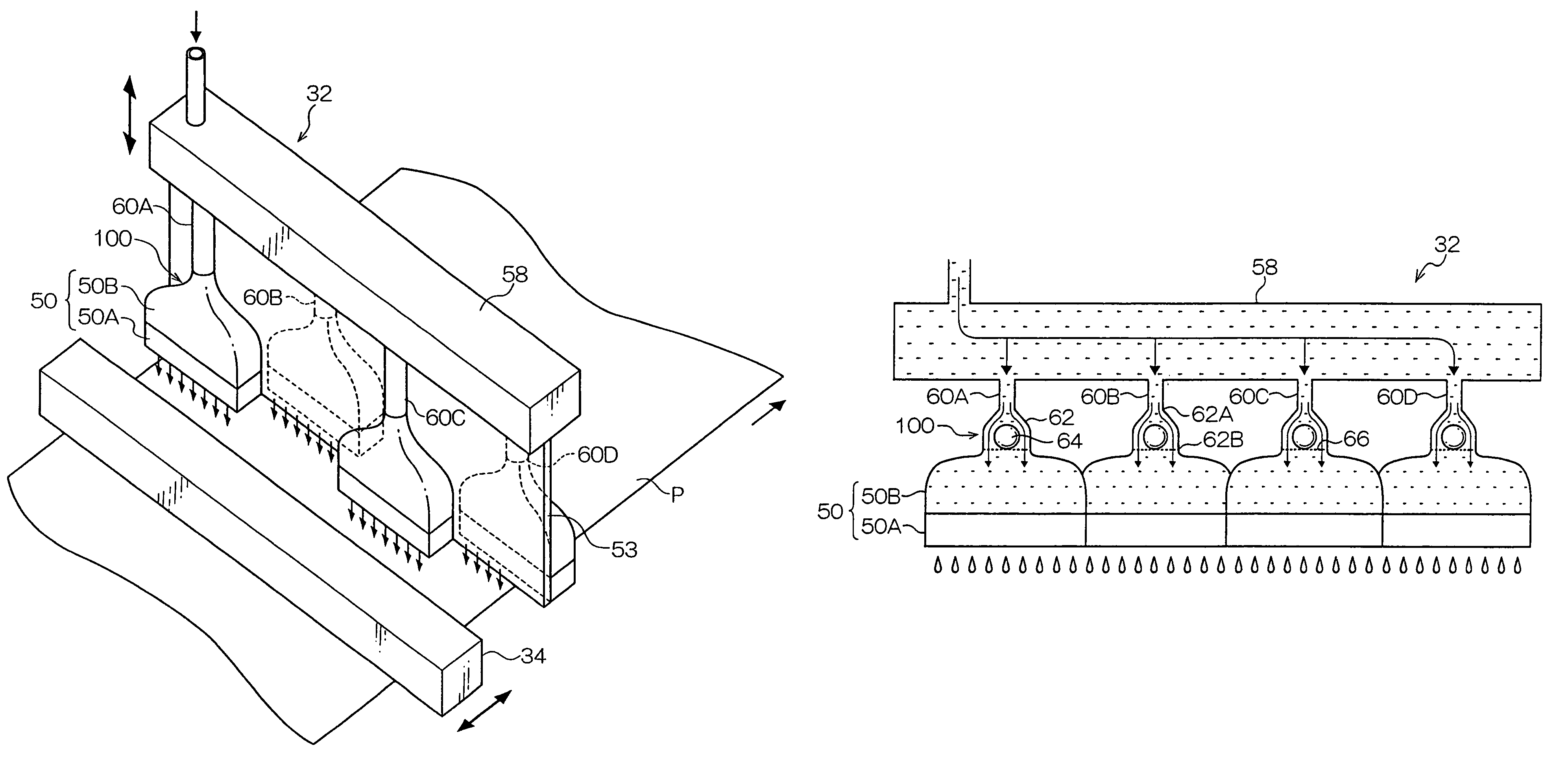 Liquid droplet ejecting unit, image forming apparatus and valve