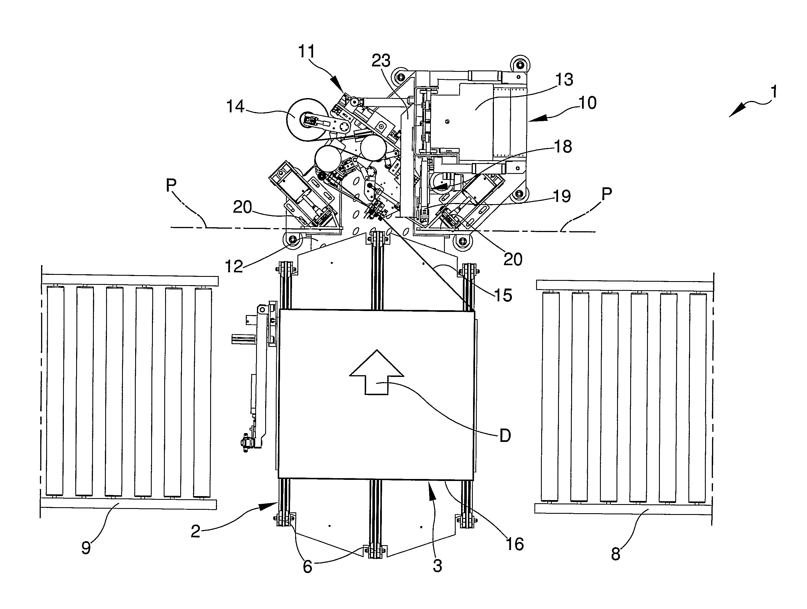 Process for wrapping loads, in particular palletised loads, and relative system