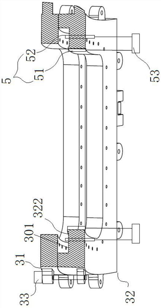 Bonding and hole forming device and method applied to composite glass