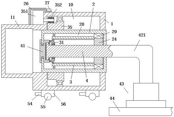 Safety machining device used for plate surface