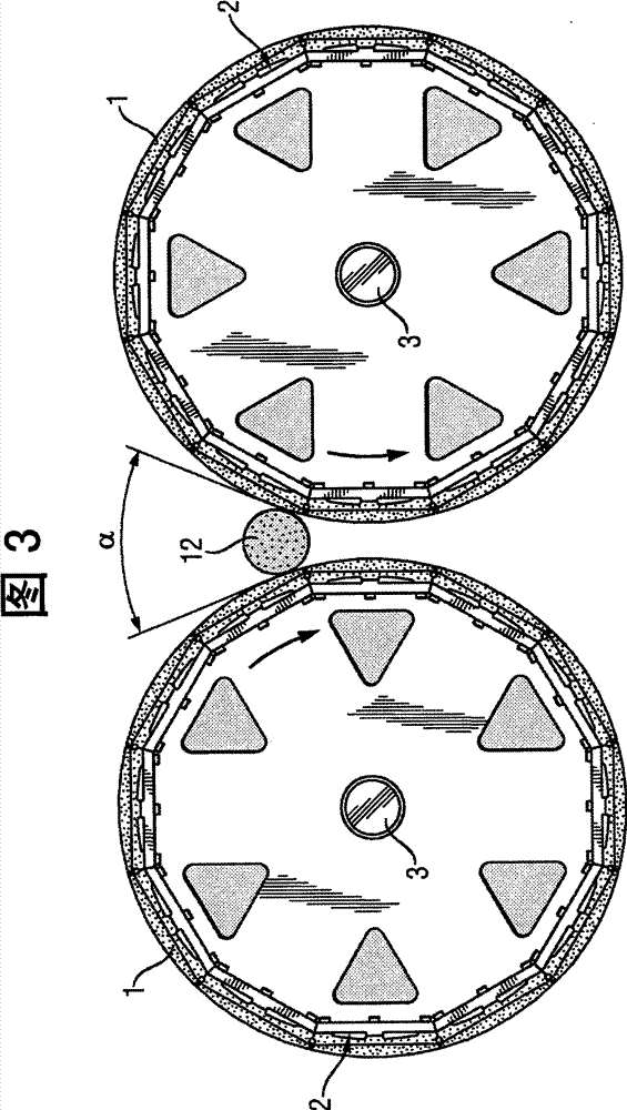 Device and method for comminuting coarsely crushed polycrystalline silicon