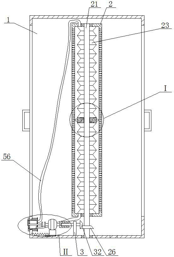 Electronic information communication equipment heat dissipation box capable of being electrically controlled