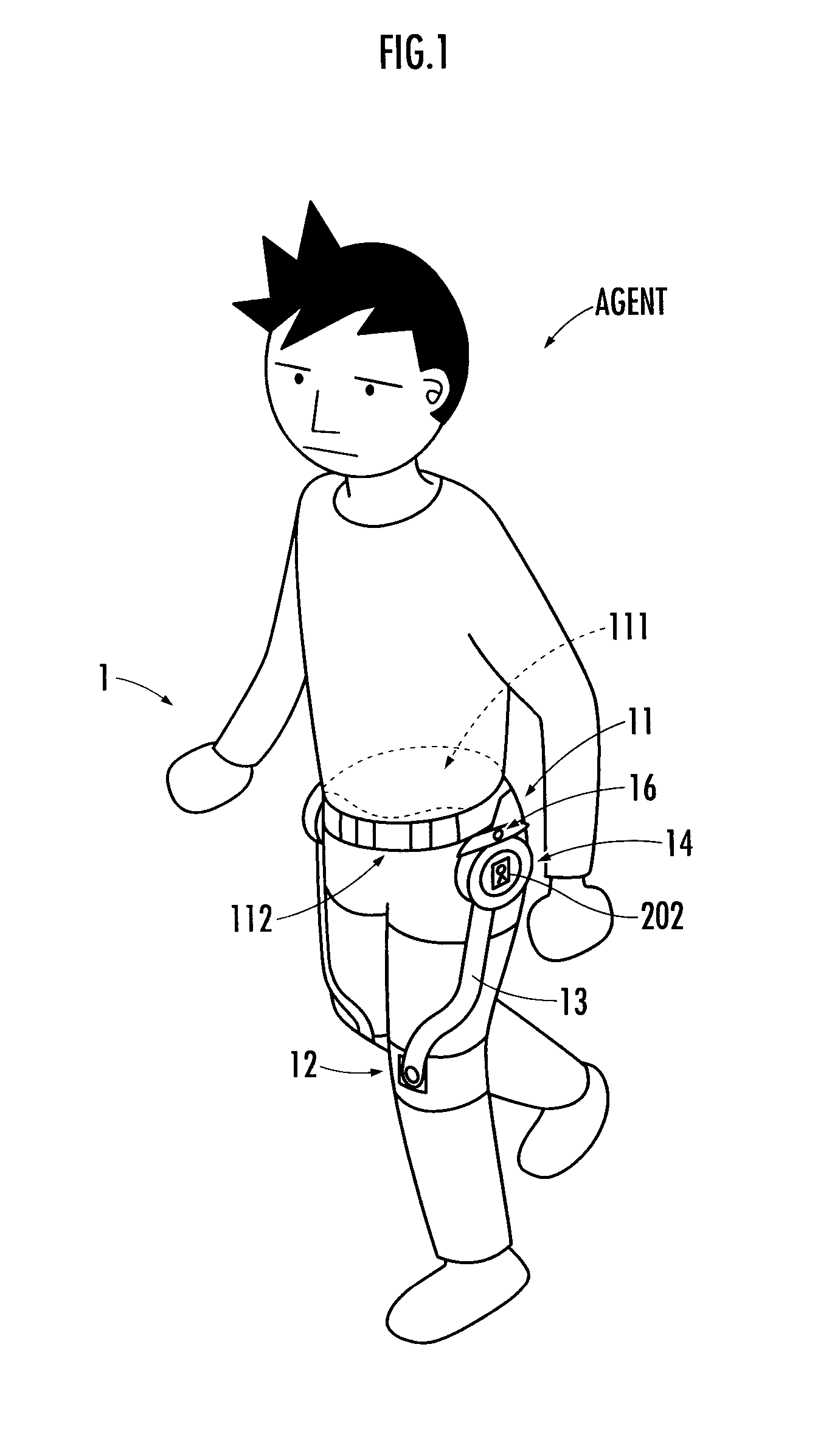 Walking motion assisting device