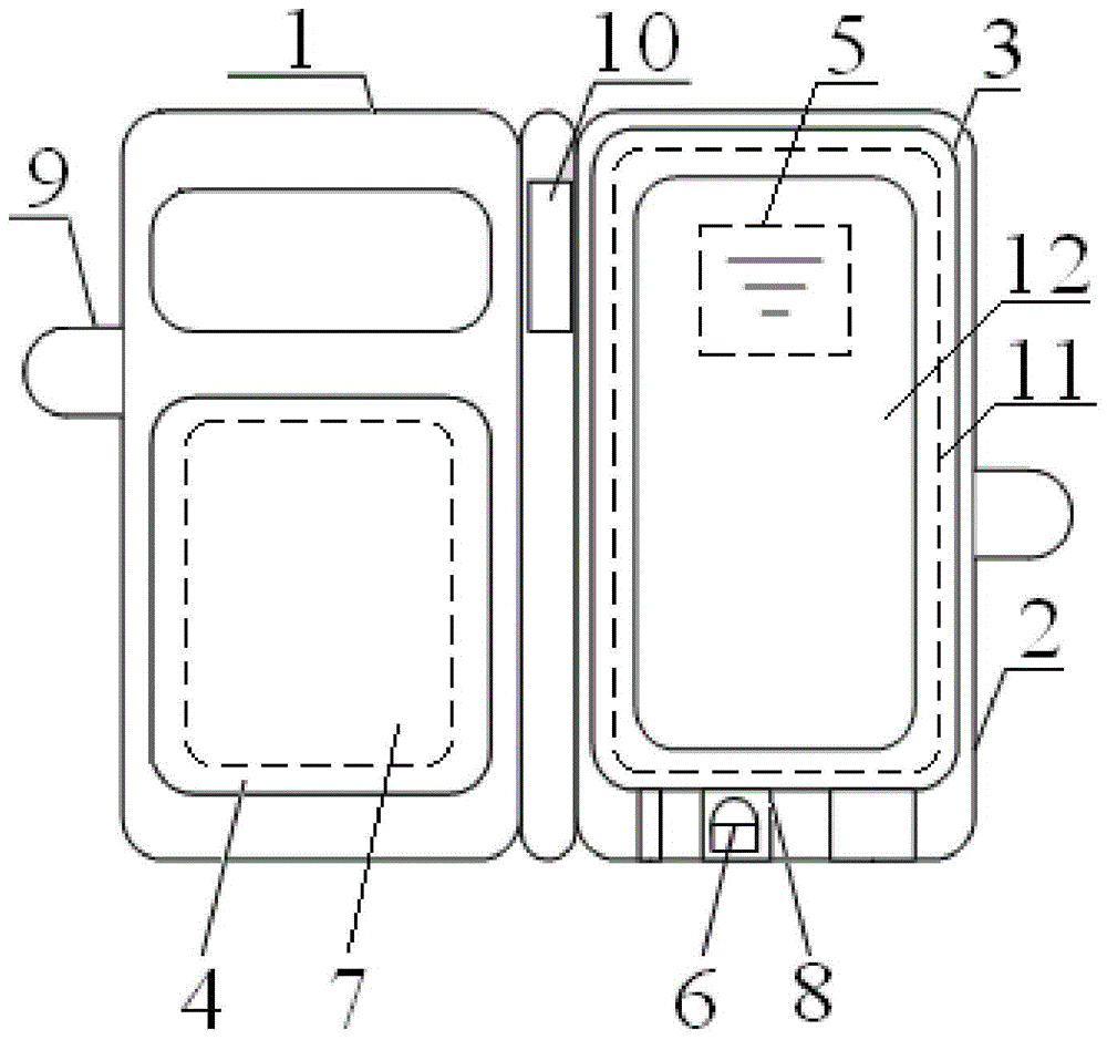 Solar energy and temperature difference power generation intelligent mobile phone shell