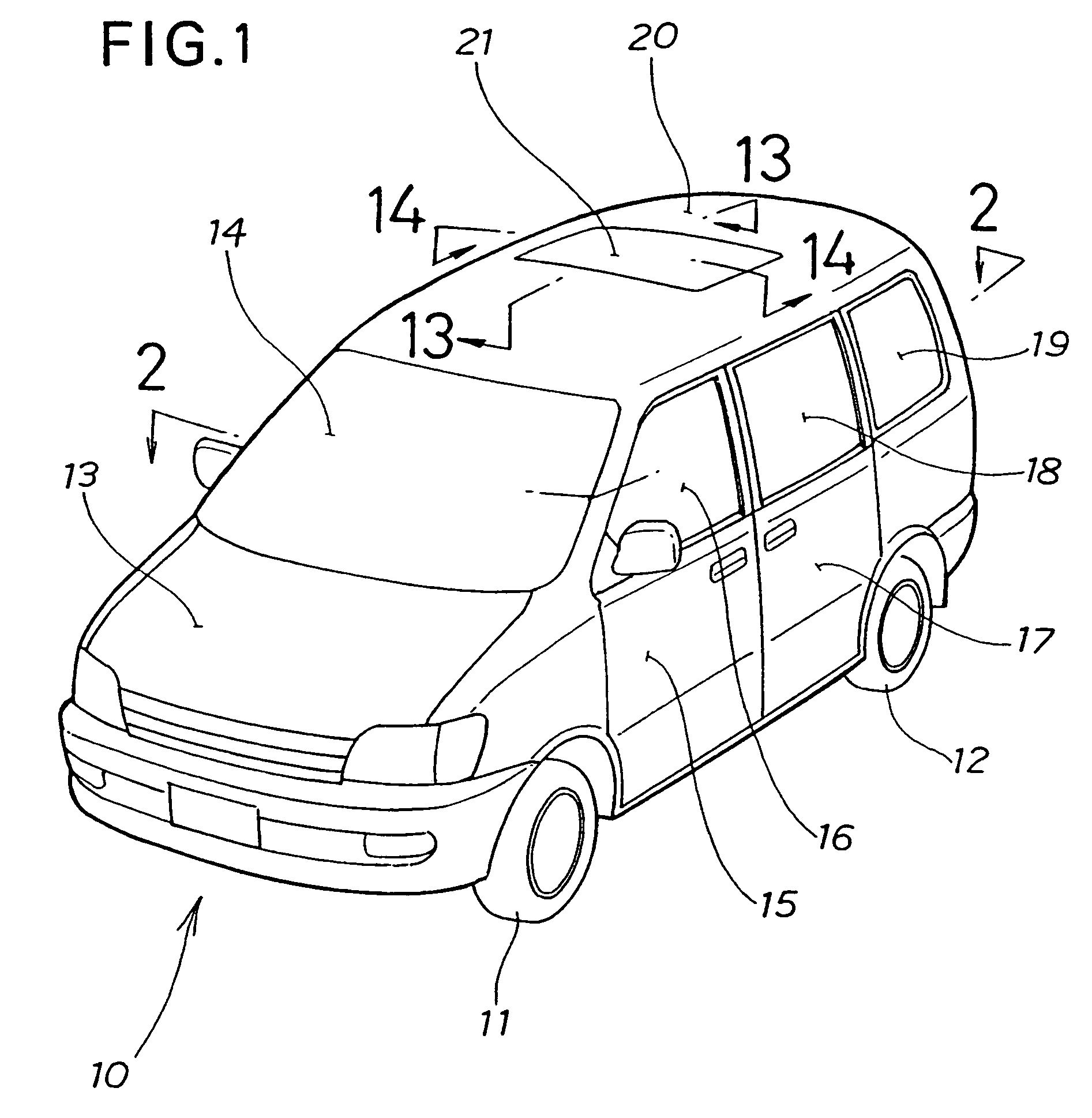 Bi-directionally-curved vehicle window pane and vehicle door structure incorporating the same