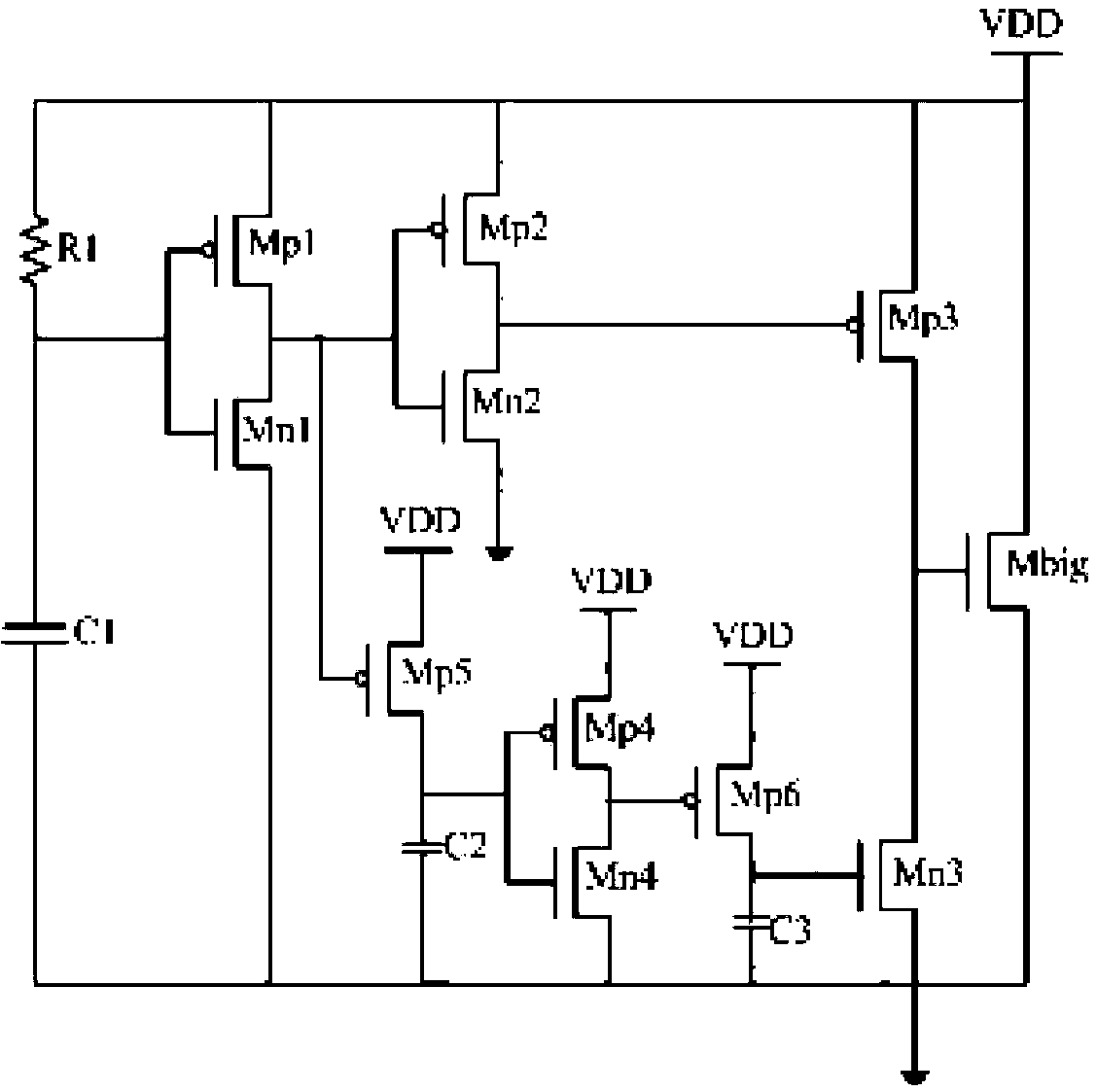 Multiple RC triggered power supply clamp electro-static discharge (ESD) protective circuit