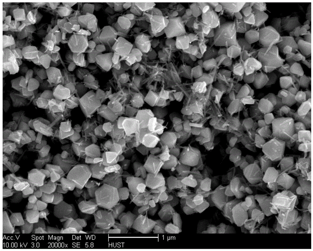 A kind of low-temperature preparation method of delafossite structure cufeo2 crystal material