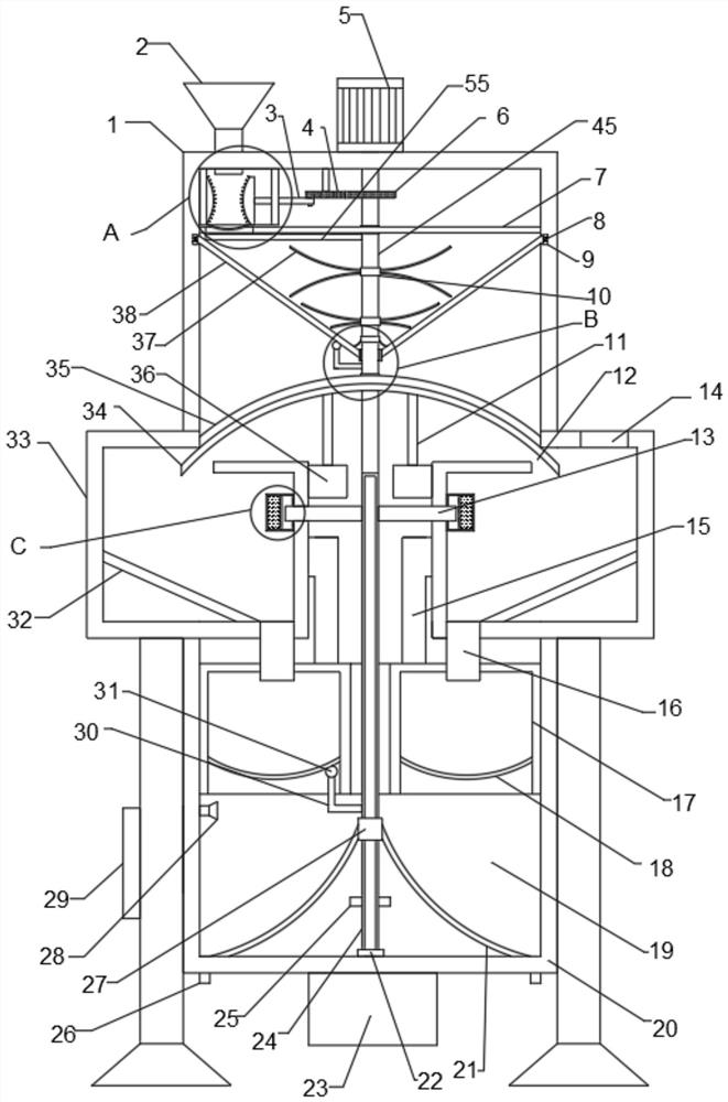 Coal-saving combustion mechanism for industrial boiler