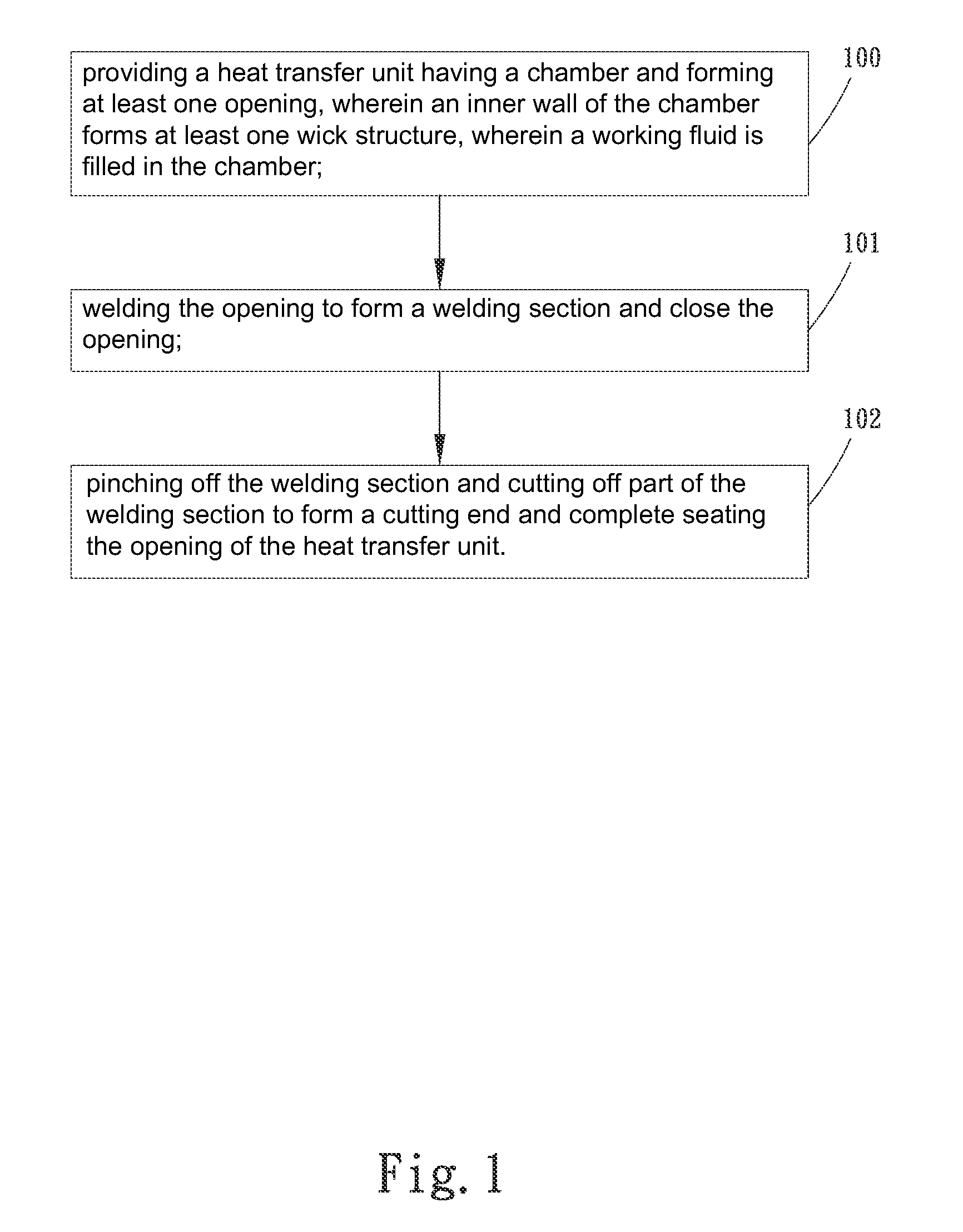 Method for sealing a heat transfer unit