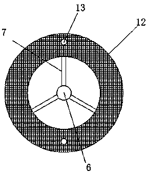 Biological rotating disc for sewage treatment