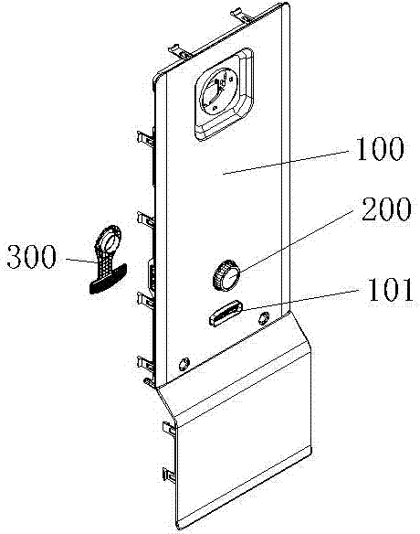 Refrigerator mechanical air door switch and refrigerator