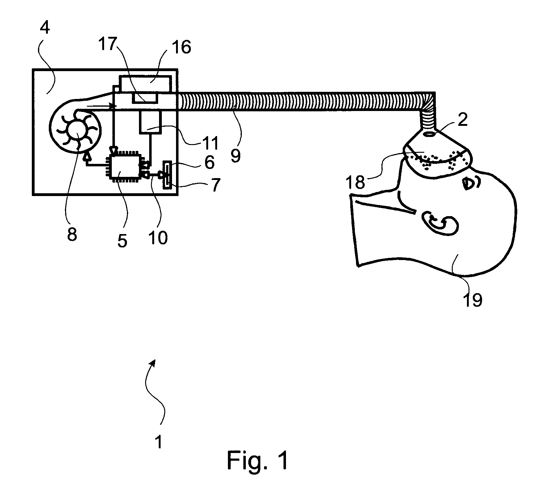 Method for compensating a pressure drop in a ventilator tube, ventilator and memory medium