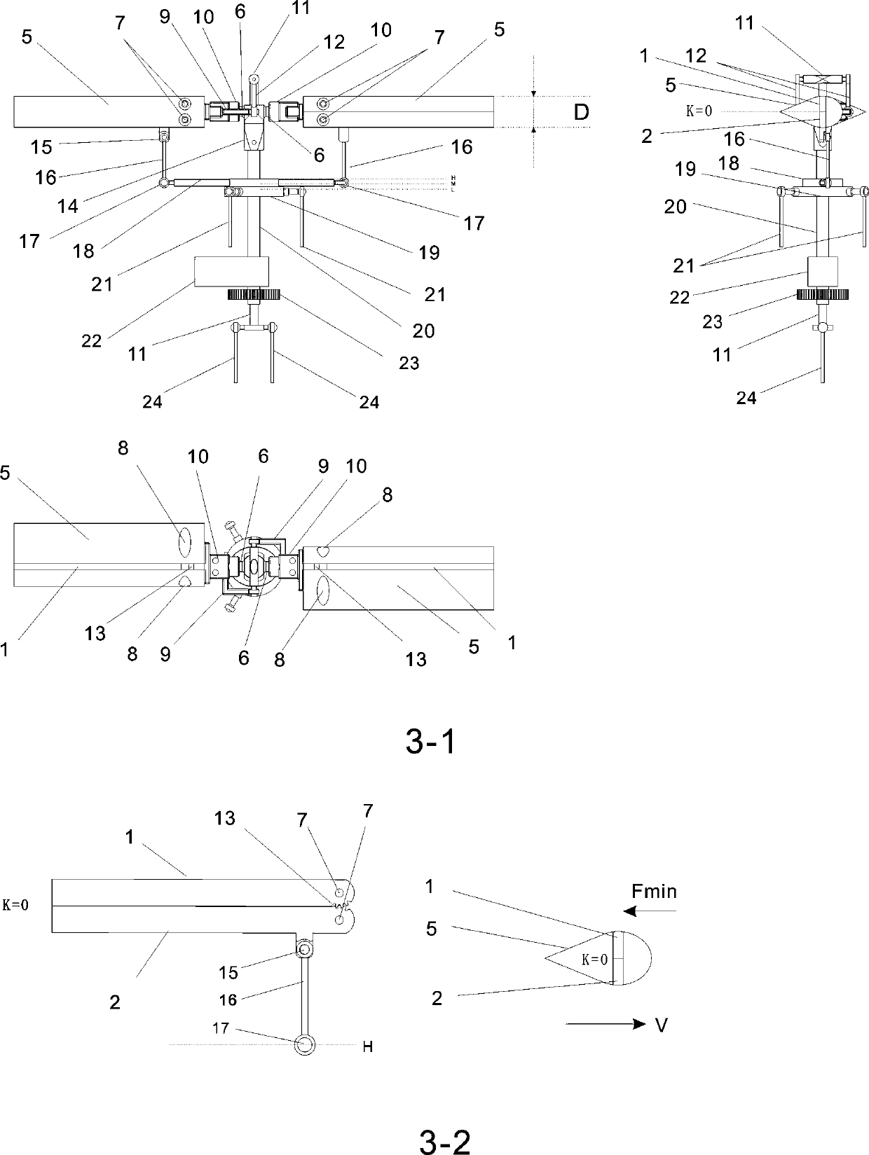 Rotor wing device with rotating direction area changable function