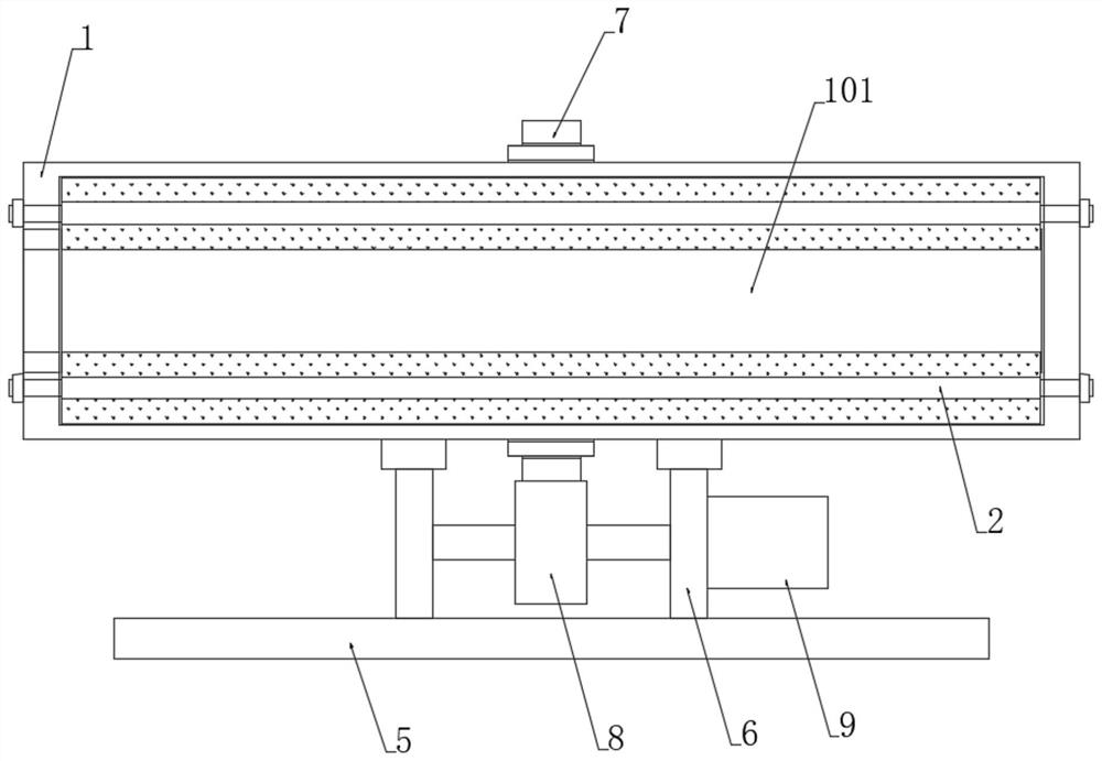 A non-contact air-heat dehumidification device for drying crop seeds