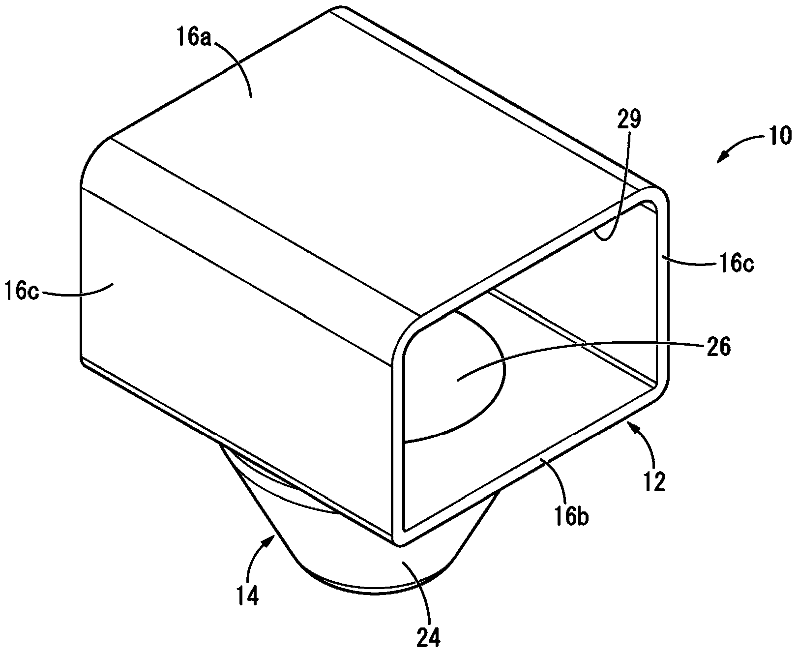 Mounting member for vibration damping device and vibration damping device using the same