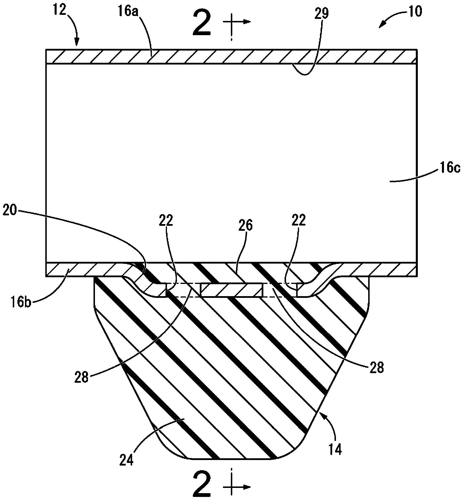 Mounting member for vibration damping device and vibration damping device using the same