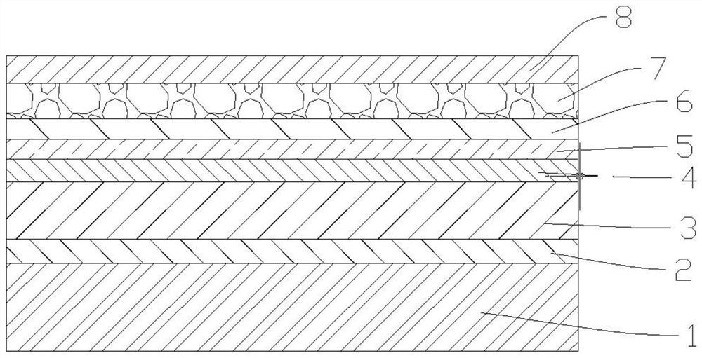 Wading millstone terrace and construction method and application thereof