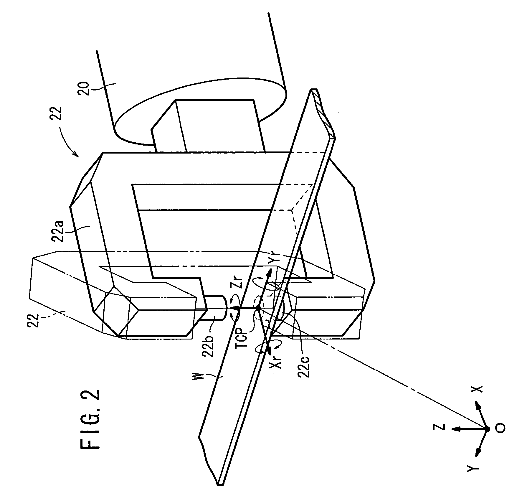 Teaching data preparing method for articulated robot