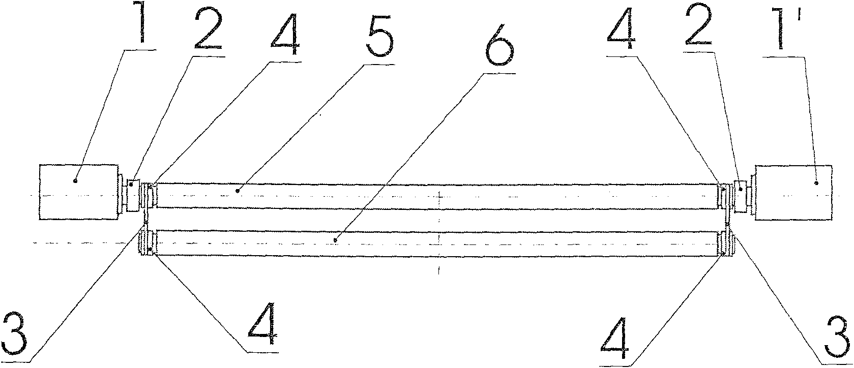 Rear separating rolling mechanism of servo motor drived comber