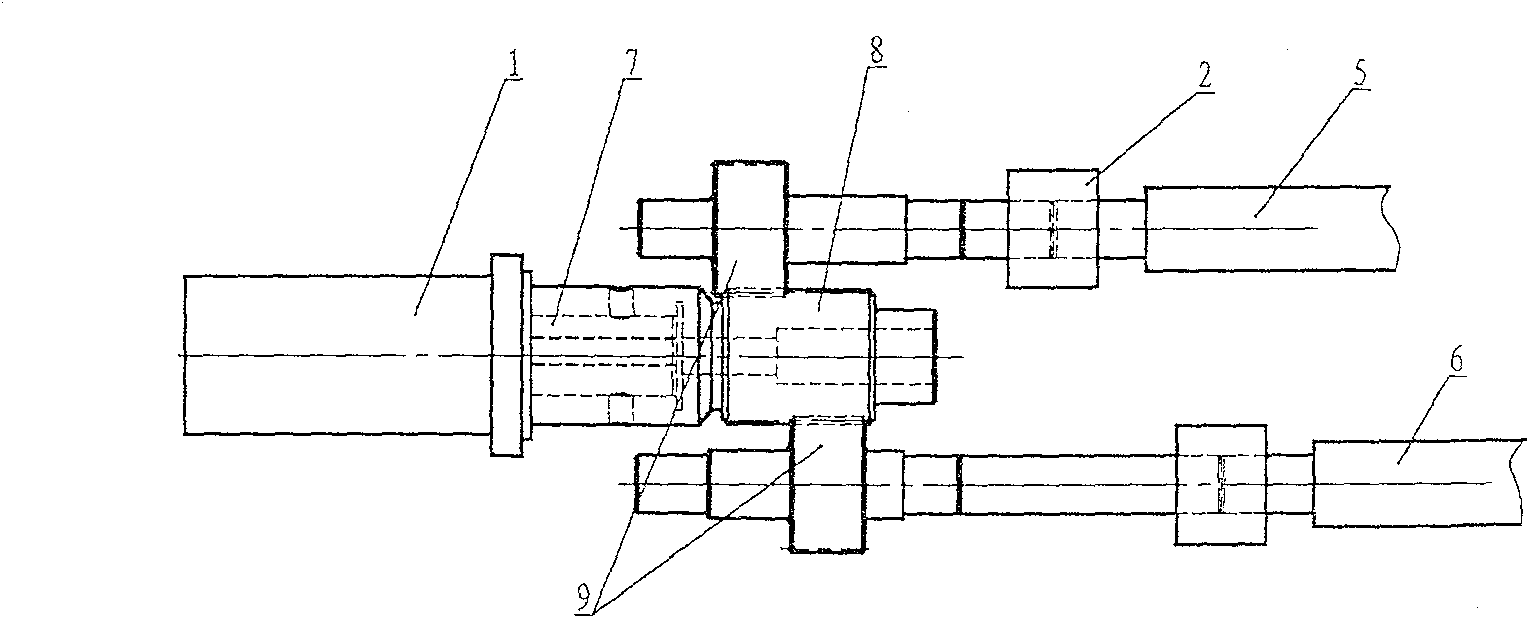 Rear separating rolling mechanism of servo motor drived comber