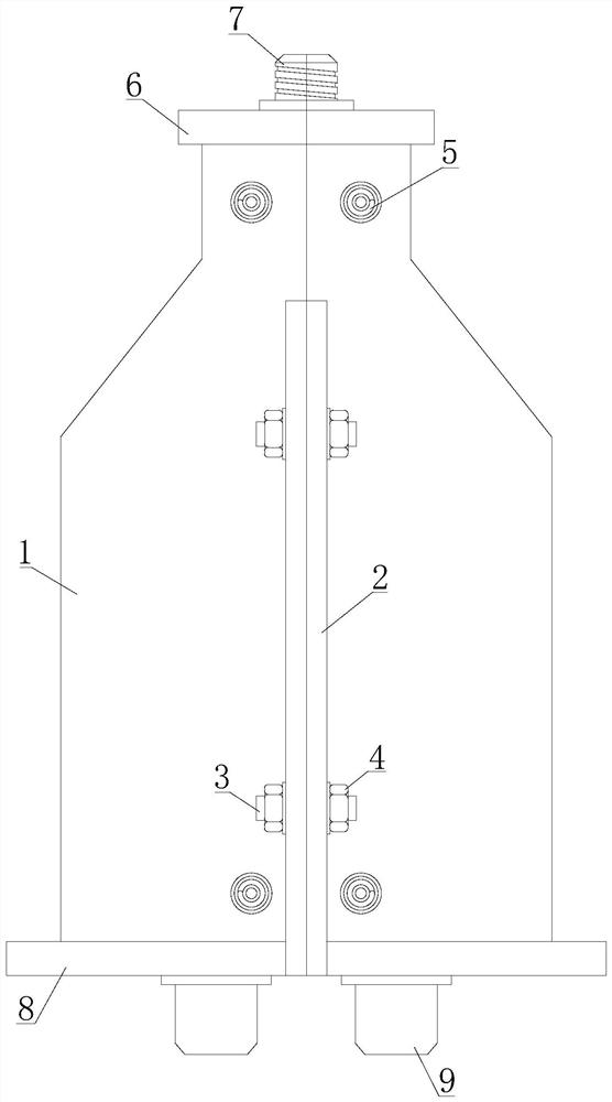 Rapid cooling mold of oil-filled glass bottle and implementation method thereof