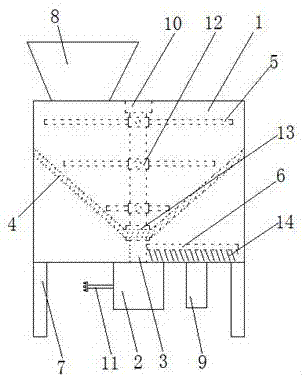 Raw material crushing device for traditional Chinese medicine decoction piece production