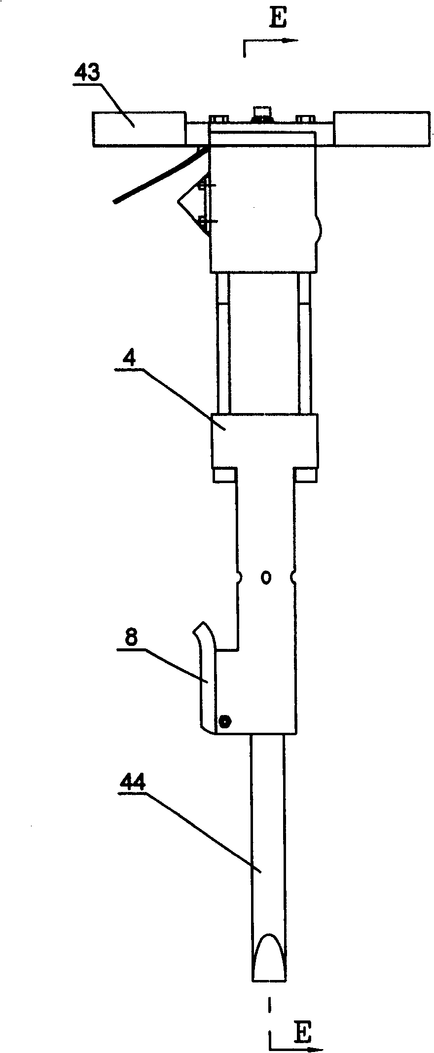 Underwater hydraulic impacting shovel