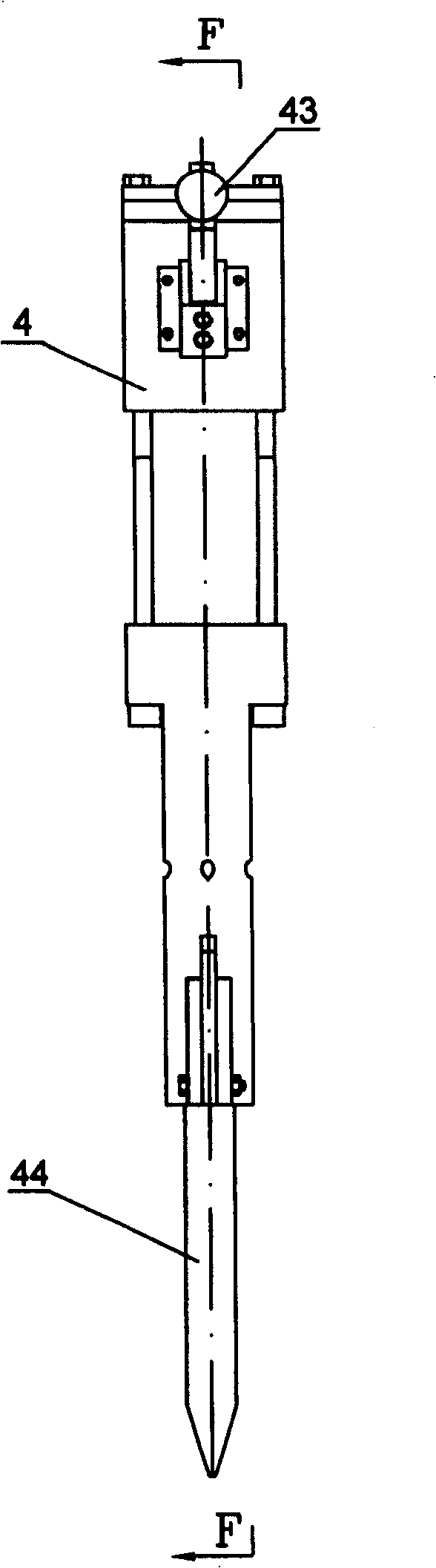 Underwater hydraulic impacting shovel