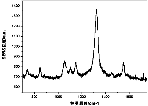 Preparation method for graphene-based surface enhanced Raman scattering probe