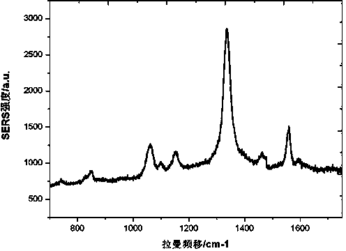 Preparation method for graphene-based surface enhanced Raman scattering probe