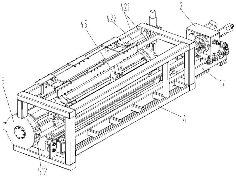 Use method of automatic drill rod loading and unloading drilling machine