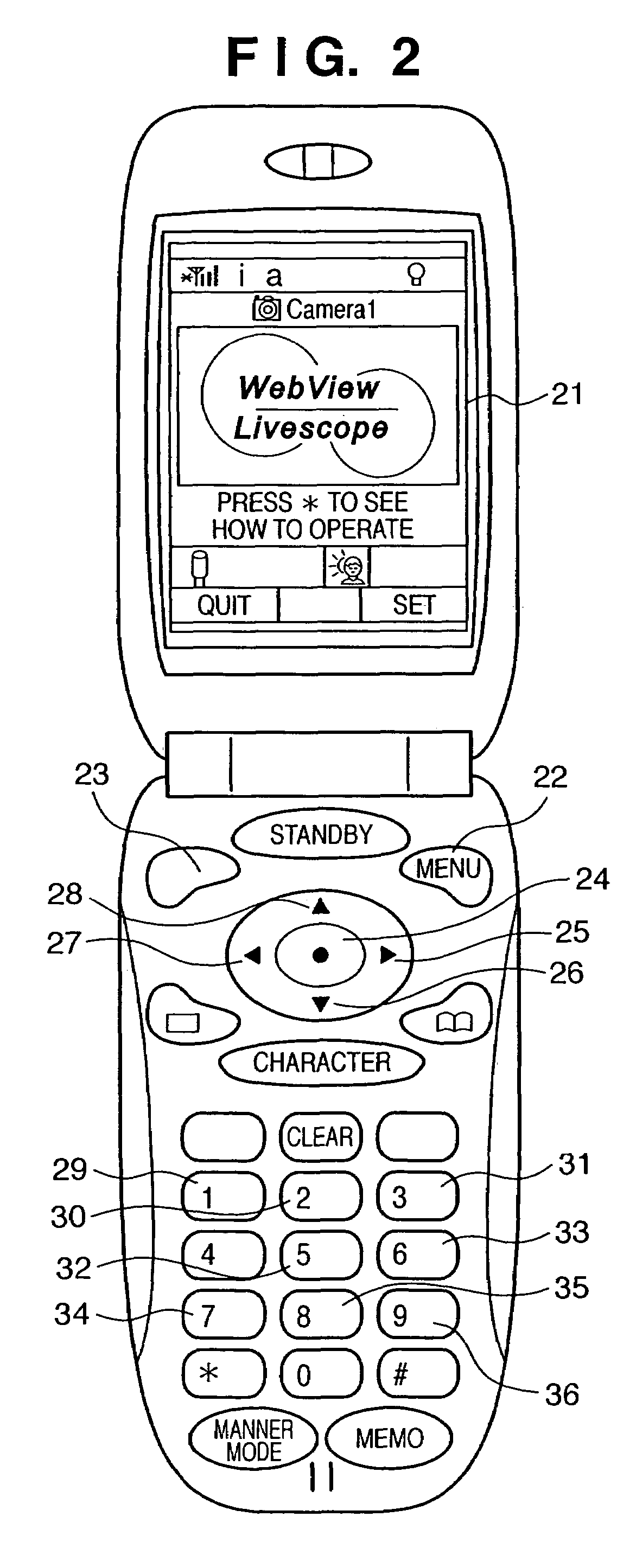 Operation at mobile terminal when communicating with remote camera