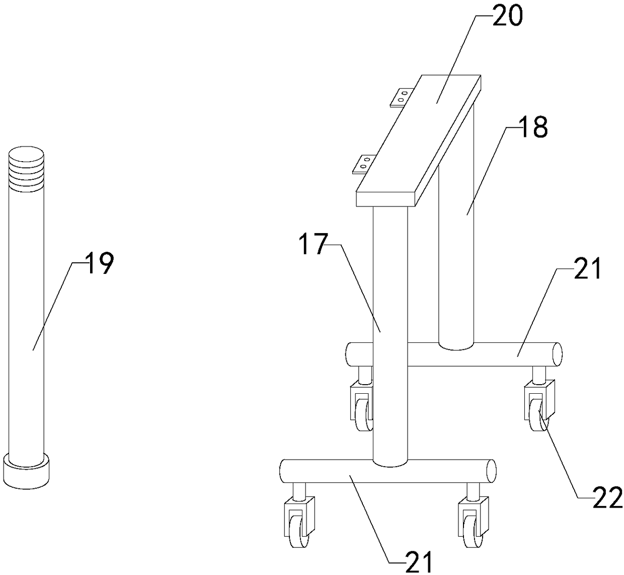 Folding table capable of lifting up and down folding umbrella