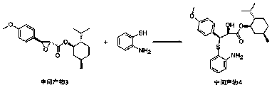 Selective synthesis method of diltiazem chiral intermediate