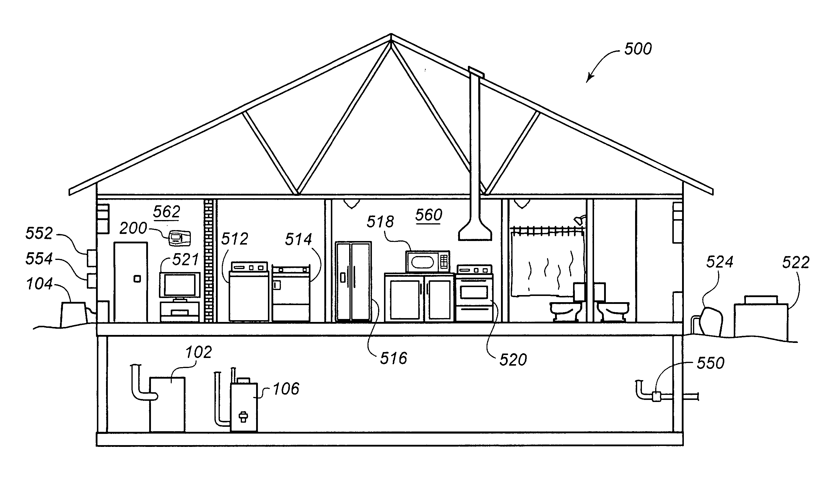 System and method for controlling appliances and thermostat for use therewith