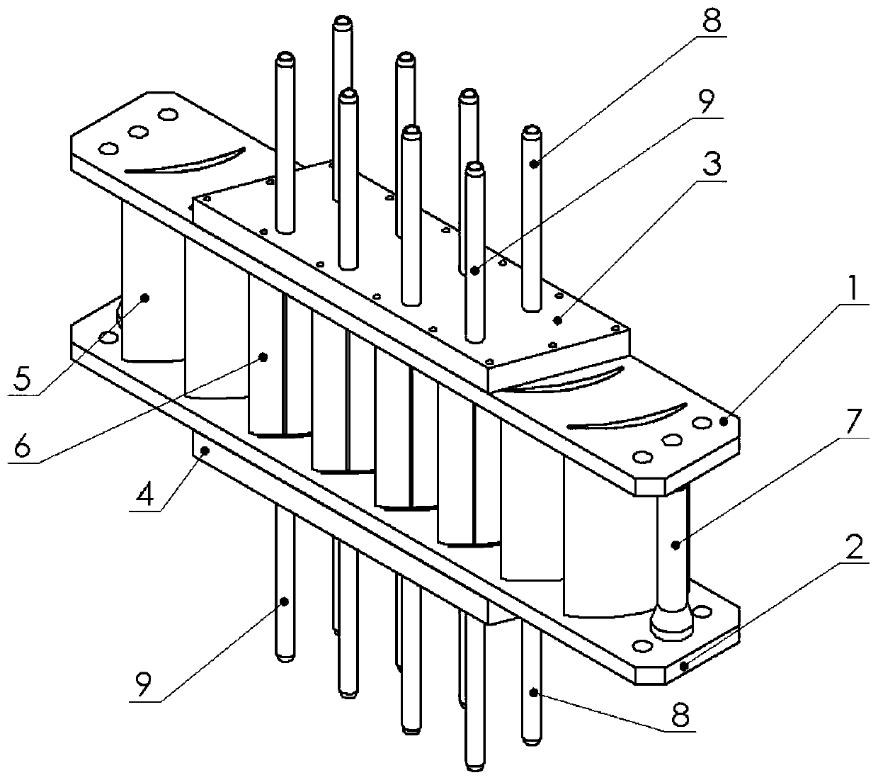 A combined suction plane cascade experimental device