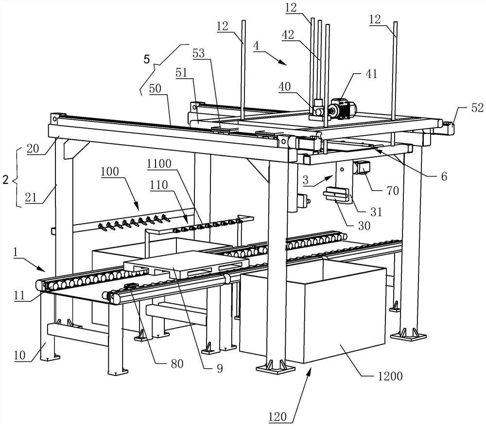 Sand mold composite coating unit suitable for flexible forming production line