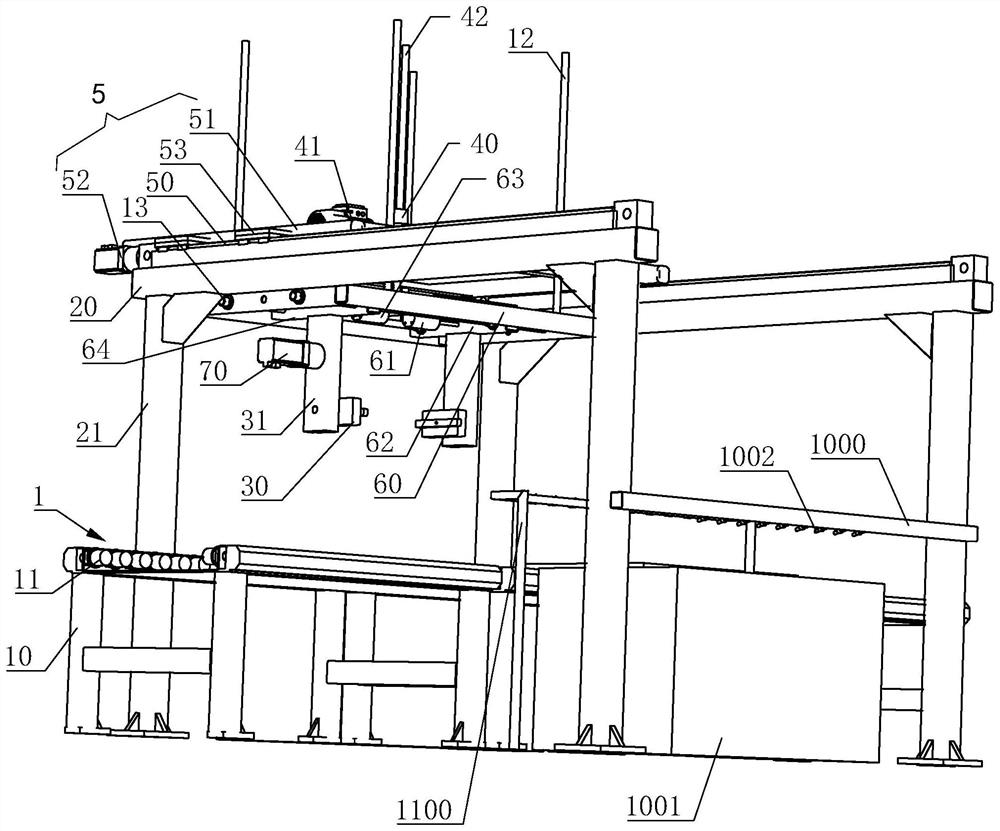 Sand mold composite coating unit suitable for flexible forming production line