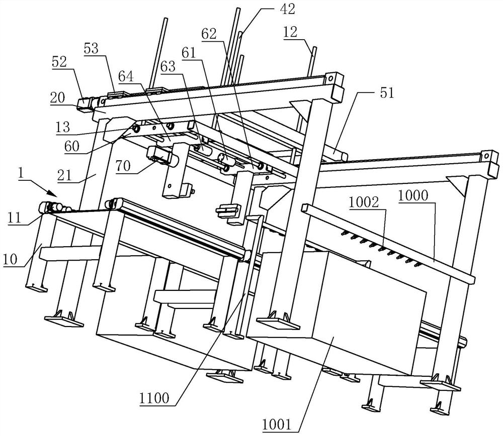 Sand mold composite coating unit suitable for flexible forming production line