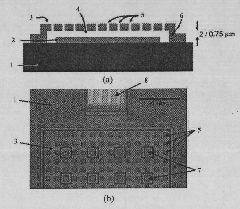 Minitype capacitance type gas sensor and preparation method thereof