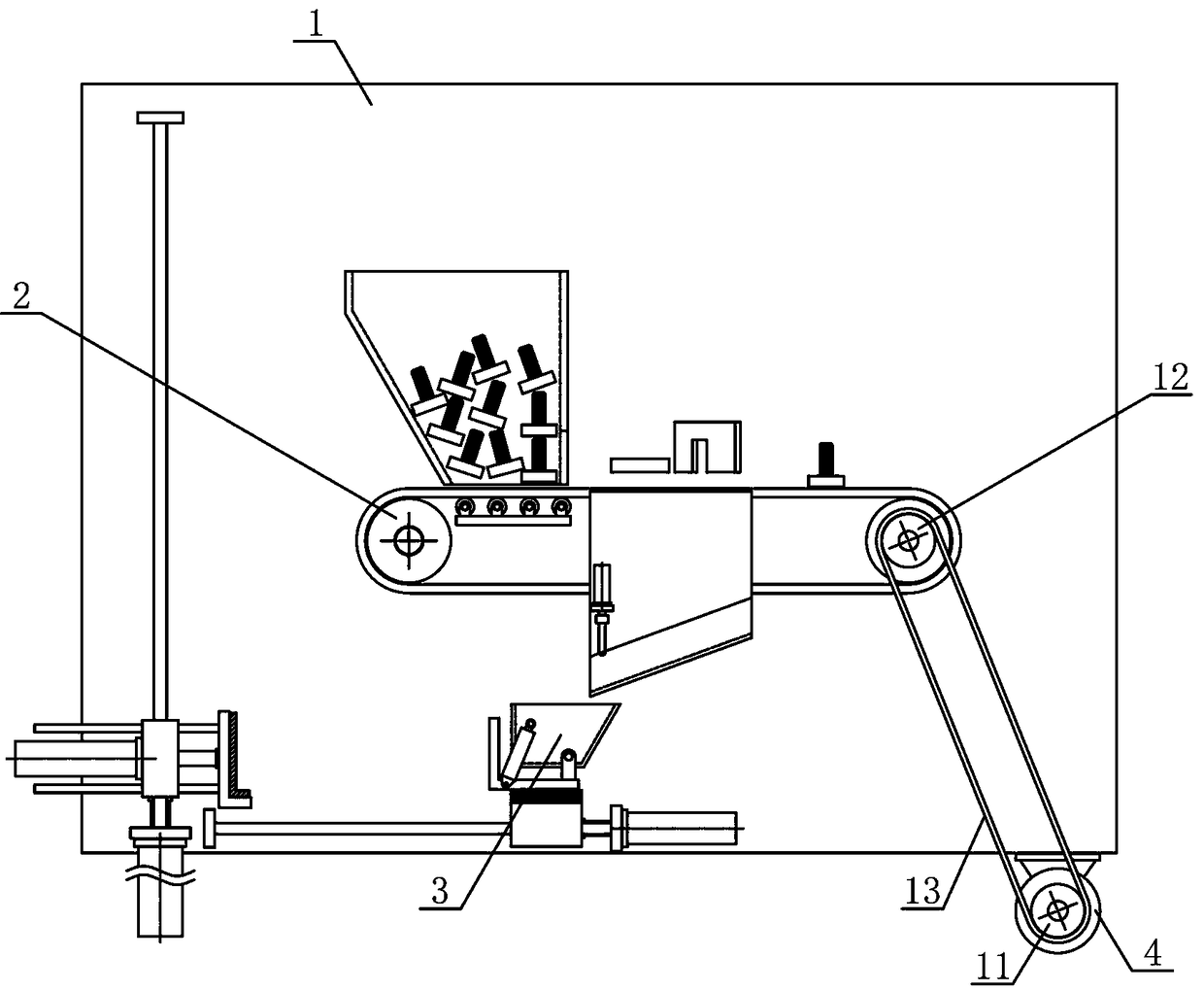 Screw loading mechanism for frame assembling