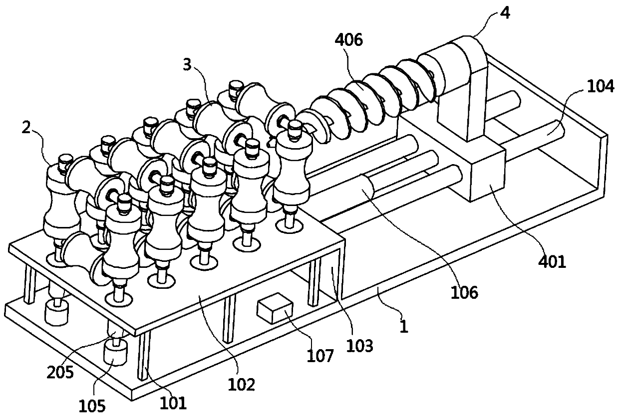 Device for straightening aluminum profile