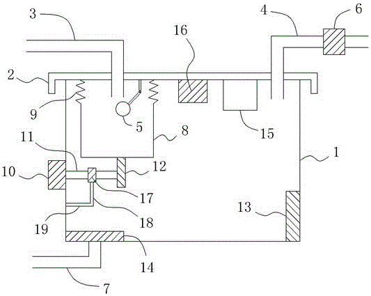 Novel closestool water saving device