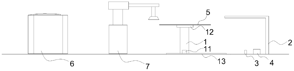 Wafer center calibration method and device