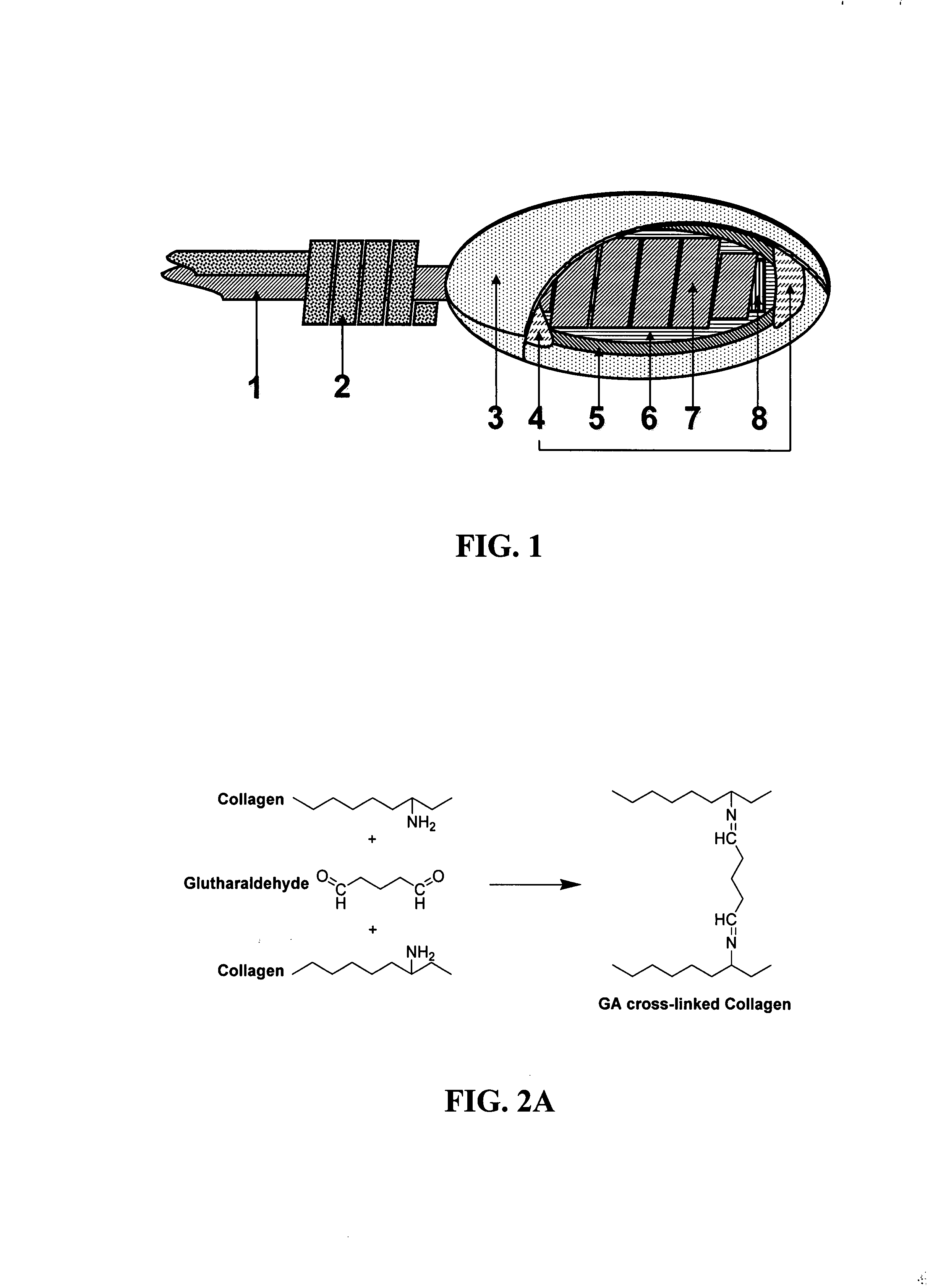 Collagen scaffolds, medical implants with same and methods of use