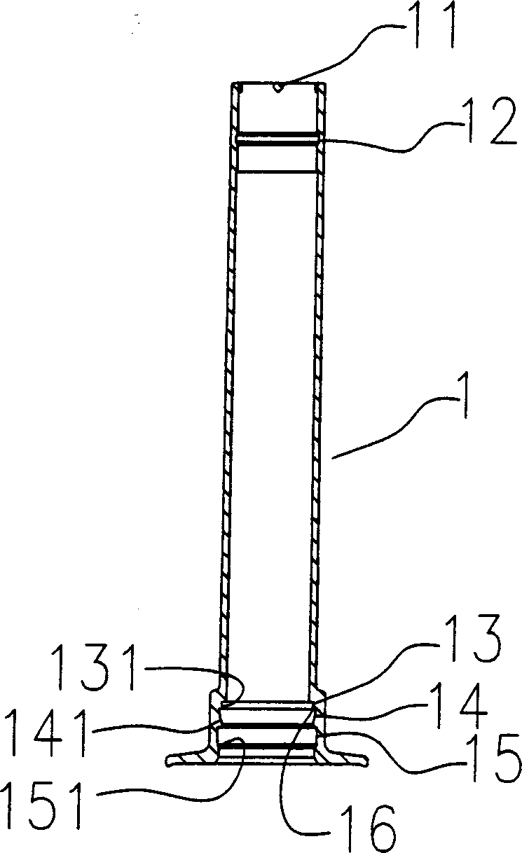 Safe self-destruction syringe for medical purpose